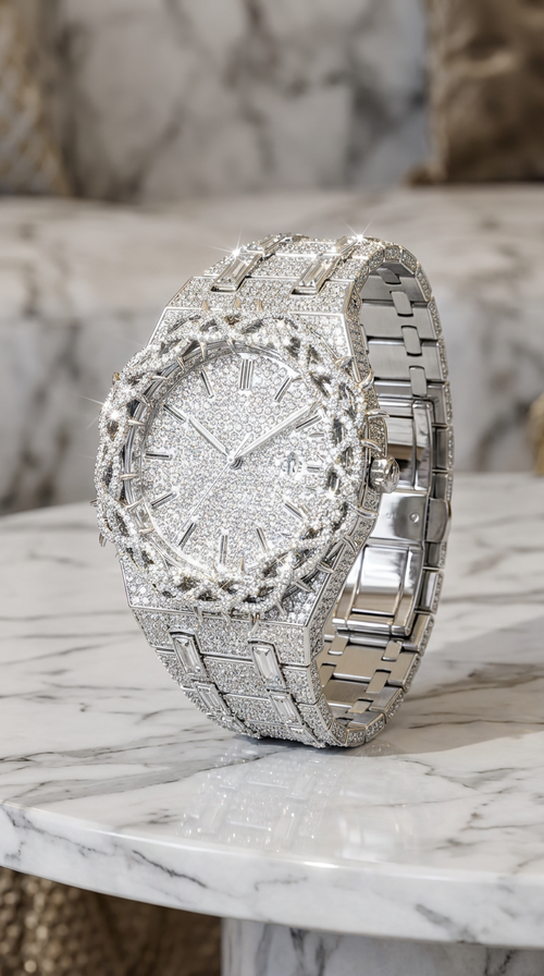 SPIRIT ICE | Iced Out Crown of Thrones Uhr 