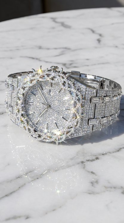 SPIRIT ICE | Iced Out Crown of Thrones Uhr 