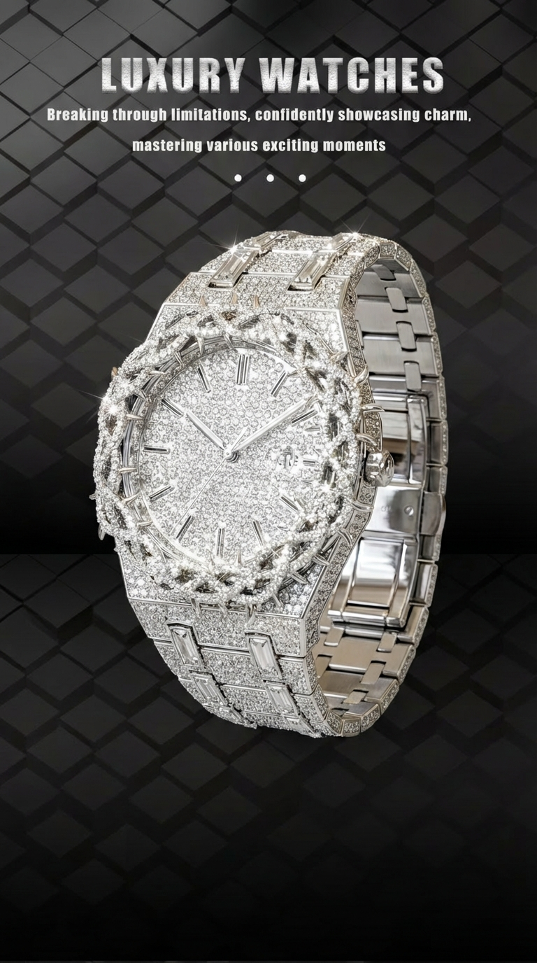 SPIRIT ICE | Iced Out Crown of Thrones Uhr 