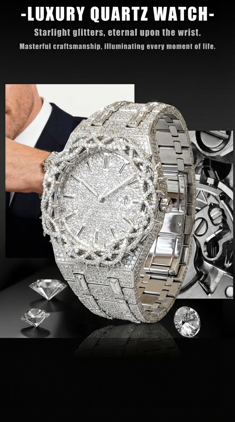 SPIRIT ICE | Iced Out Crown of Thrones Uhr 